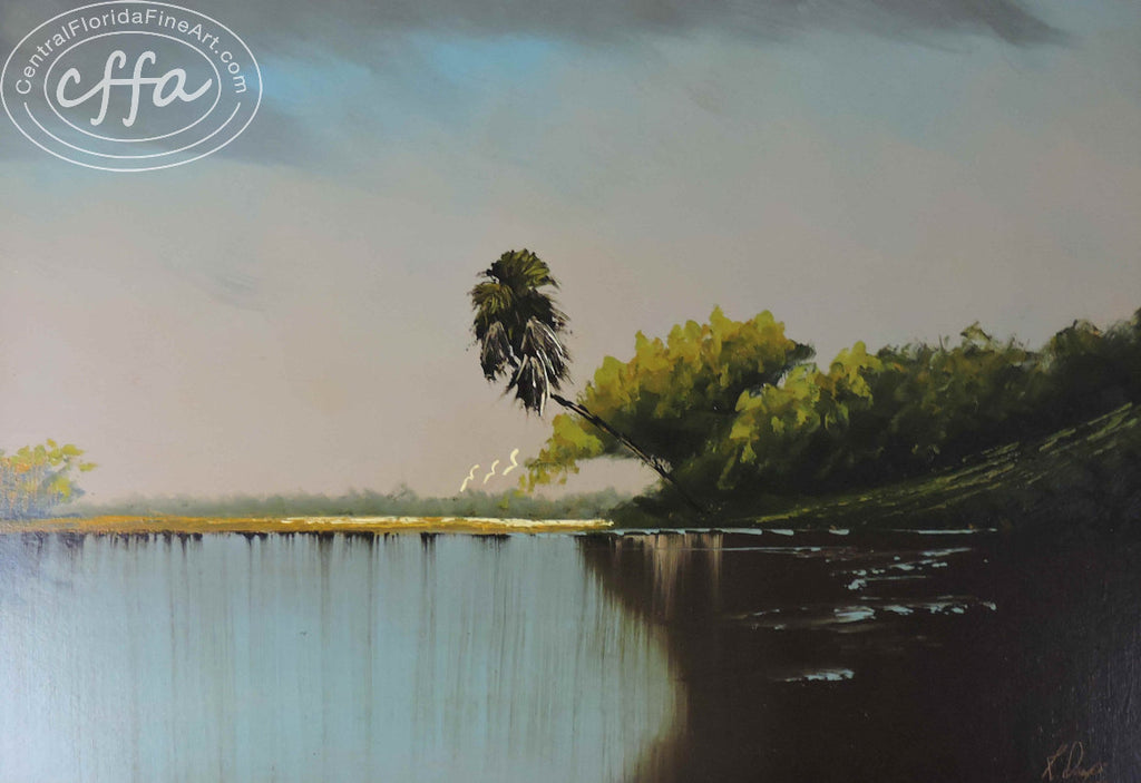 Florida Highwaymen painter Rodney Demps, offered for sale by Central Florida Fine Art