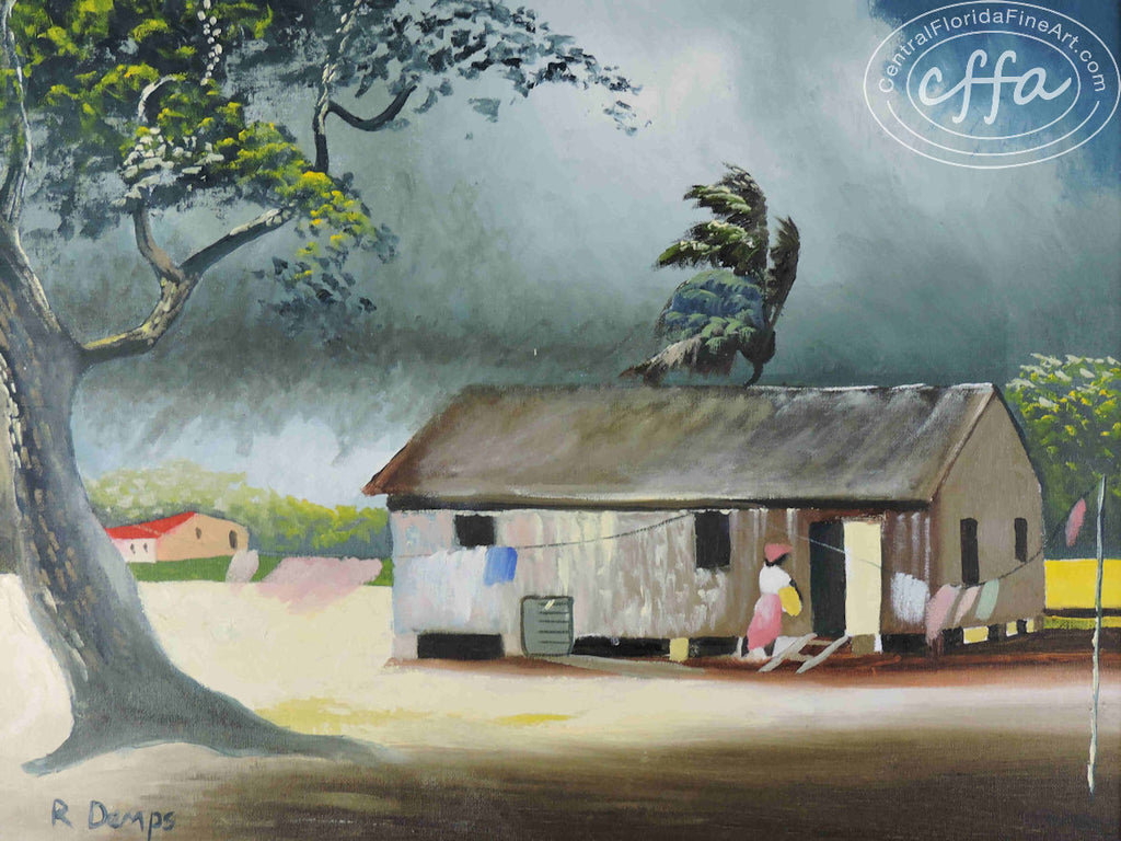 Florida Highwaymen painter Rodney Demps, offered for sale by Central Florida Fine Art