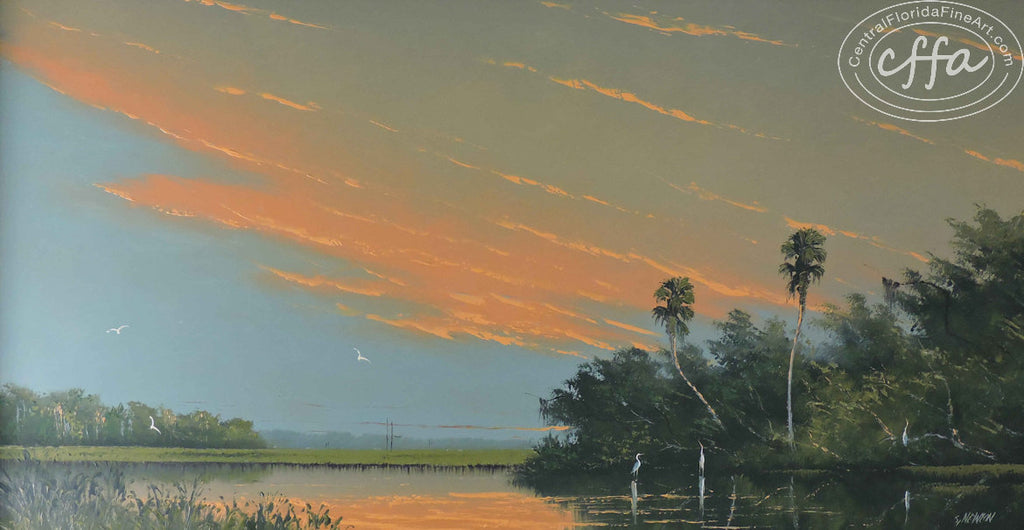 Florida Highwaymen painter Sam Newton, offered for sale by Central Florida Fine Art