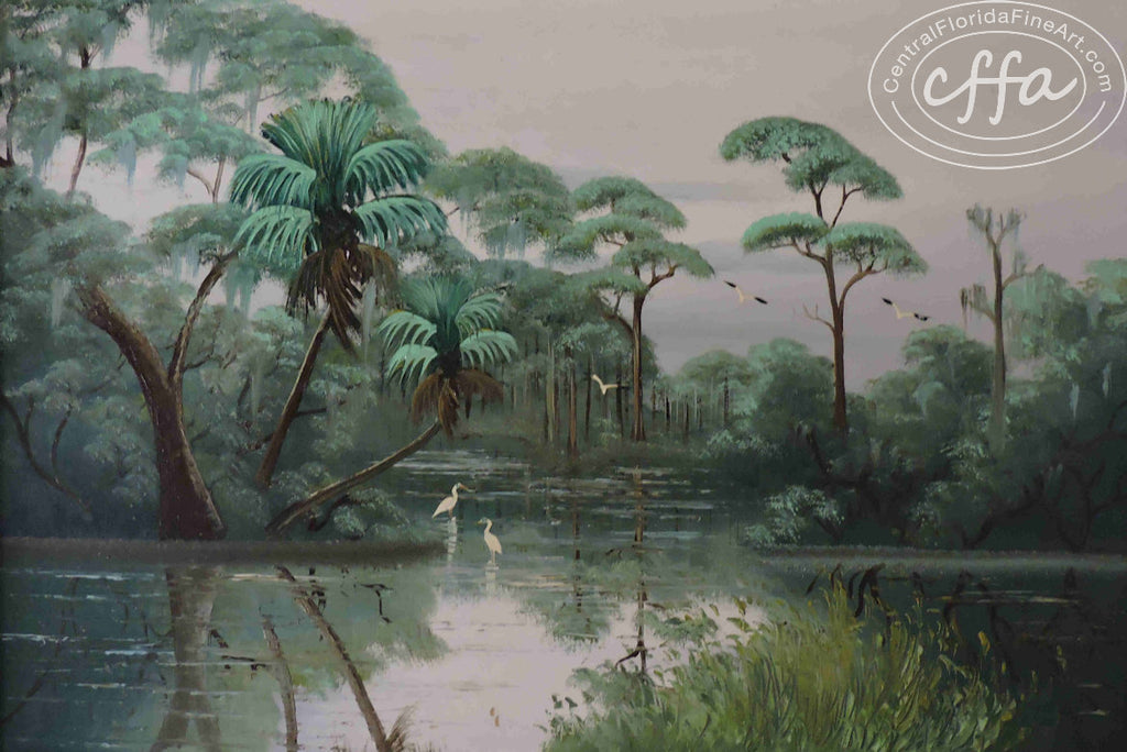 Florida Highwaymen painter Al Black, offered for sale by Central Florida Fine Art