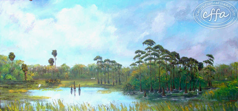 Charles Chico Wheeler, Florida Highwaymen, Lives in Fort Pierce Florida, CentralFloridaFineArt.com