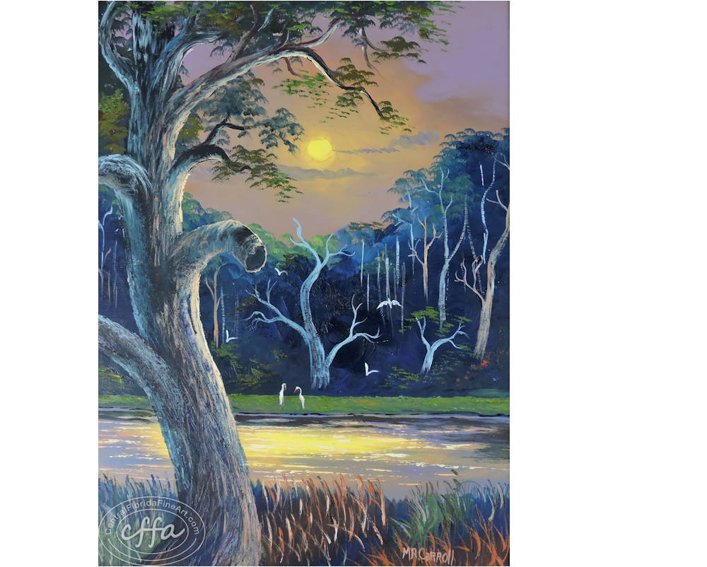 Florida Highwaymen painter Mary Ann Carroll, offered for sale by Central Florida Fine Art