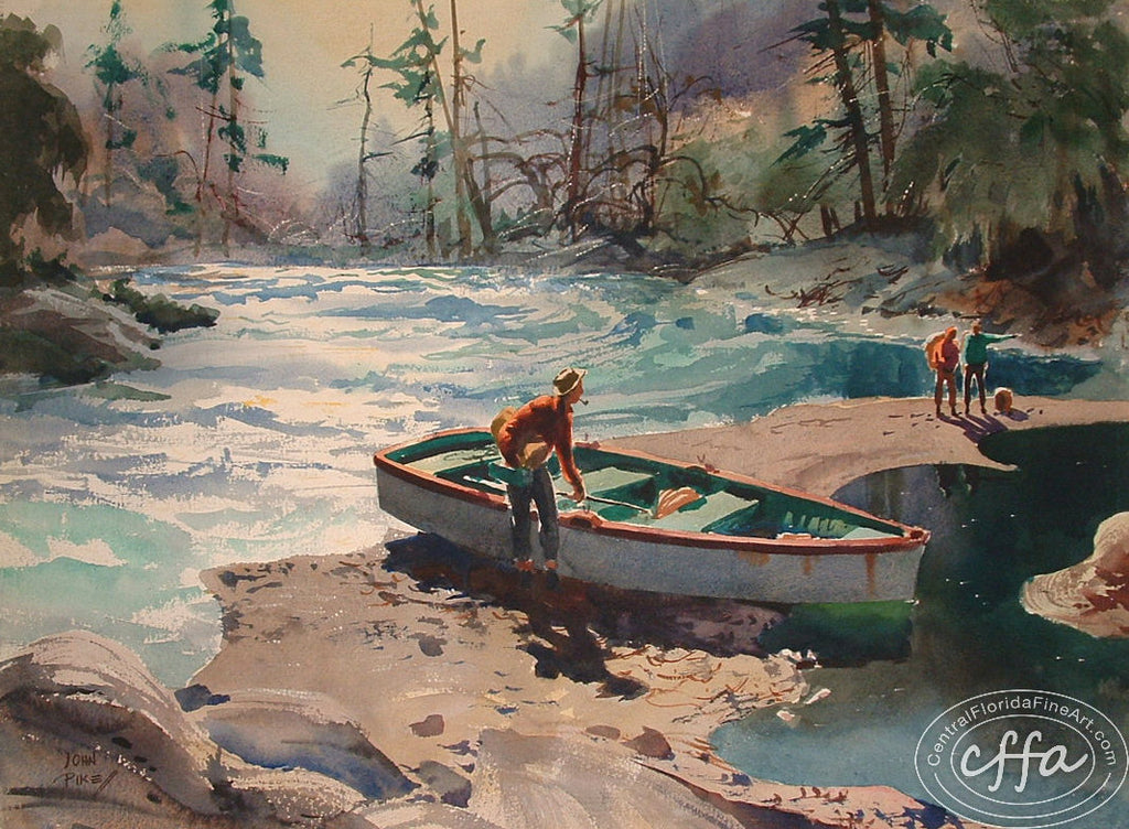 John Pike (1911- 1979), John Pike is a member of the National Academy of Design and the American Watercolor Society. While operating the John Pike Watercolor School in Woodstock, N.Y. 1960-1979, he attracted many professional artists from around the country. CentralFloridaFineArt.com