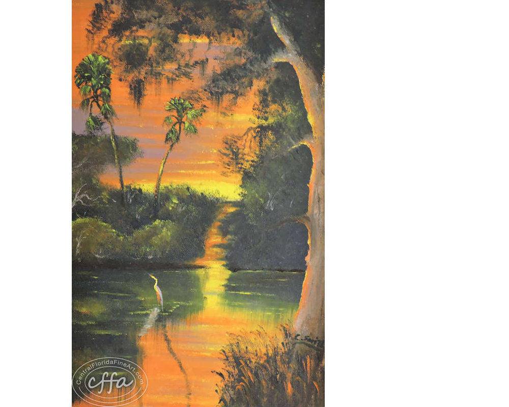 Florida Highwaymen painter Carnell Smith, offered for sale by Central Florida Fine Art