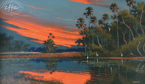 Florida Highwaymen painter Willie Daniels, offered for sale by Central Florida Fine Art
