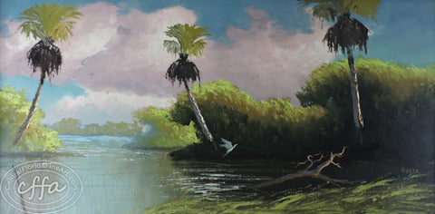 Florida Highwaymen painter Alfred Hair, offered for sale by Central Florida Fine Art